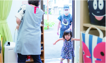 朝の受け入れ
